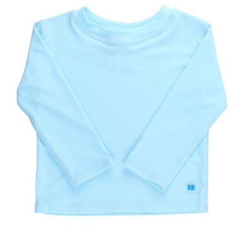 RuggedButts Baby Boys UPF50+ Long Sleeve Rash Guard - Blue Breeze, 0-3m