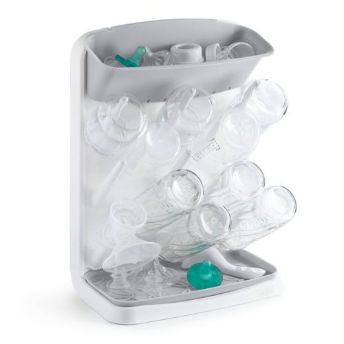 Ubbi Vertical Bottle Drying Rack - Space Saving - Gray
