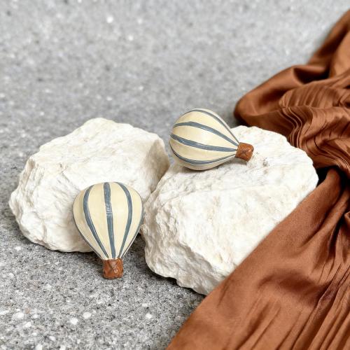 Colorful Hot Air Balloon Metal Cabinet Knob, Matte Drawer for kid Room