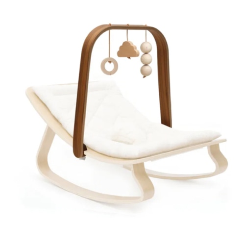 Activity Arch with Toys for Levo Baby Bouncer | Walnut