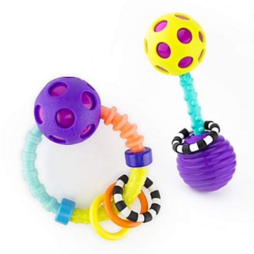 Sassy 2-Piece My First Bend & Flex Rattle Set