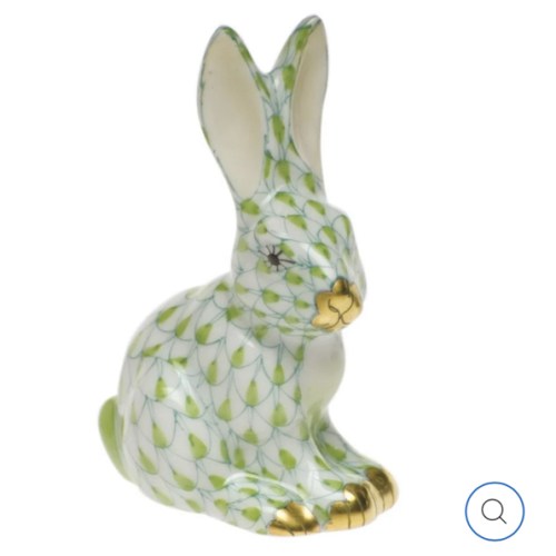Herend Miniature Sitting Rabbit Figurine