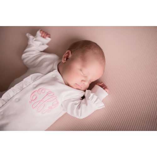 Baby girl coming home outfit, personalized coming home outfit, ruffle footie