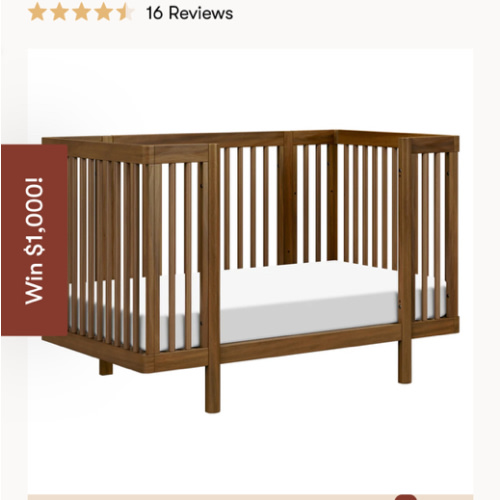 Pogo 8-in-1 Convertible Crib with All-Stages Conversion Kits