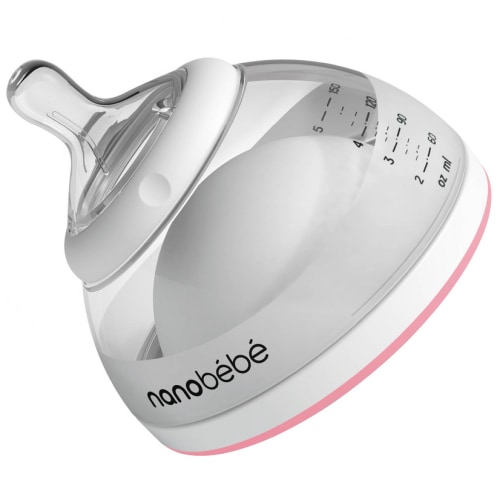 Nanobebe Breastmilk Baby Bottle, Single Pack, 5 oz, Pink