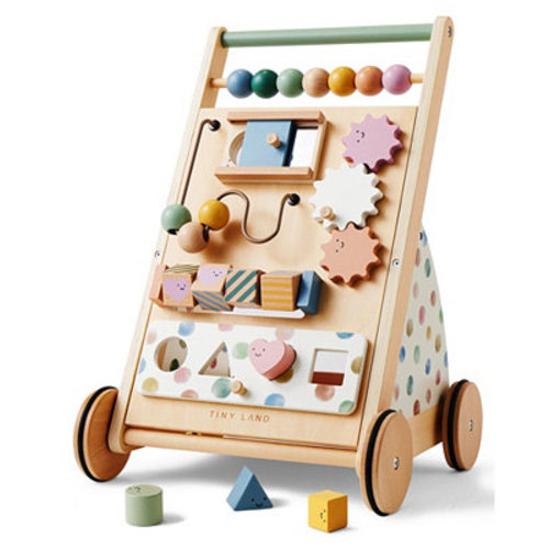 Versatile Wooden Baby Walker Activity Center