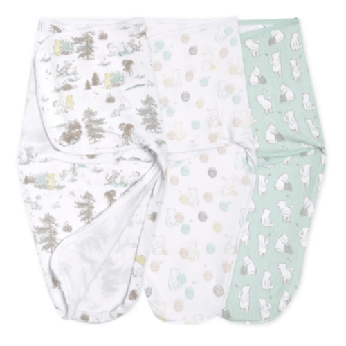 Cotton Easy Swaddle Blanket 0-3M