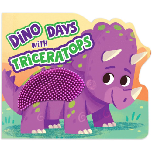 Dino Days with Triceratops - Touch and Feel Board Book - Sensory Board Book