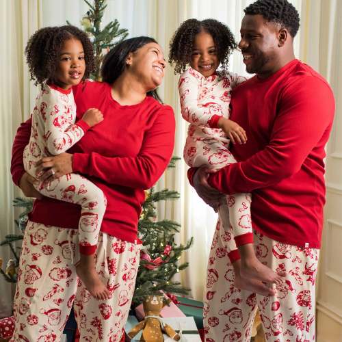 WOMENS MEDIUM Nostalgic Christmas Cotton PJ Set - Burt's Bees Baby