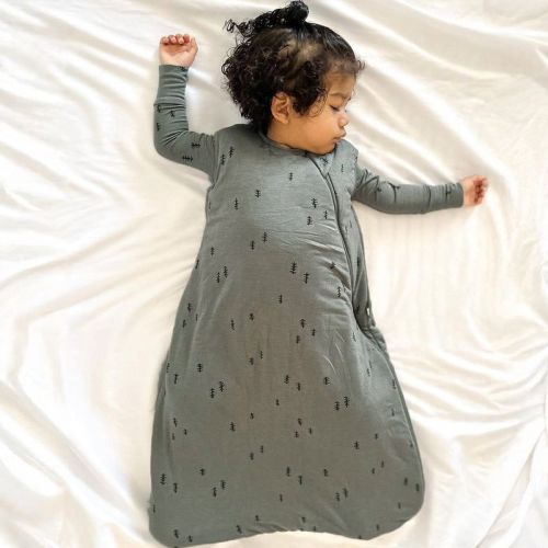 günamüna® Baby Bamboo Rayon with DIAPER-ZiPPER Sleep Bag 2.5 TOG - Forest - 3-9 Months