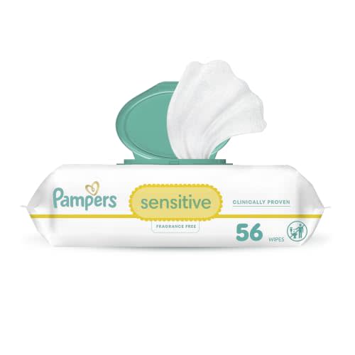 Pampers Sensitive Baby Wipes - Fragrance Free 56 Count, 1X