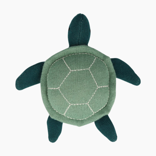 MERI MERI Organic Knit Rattle - Sea Turtle