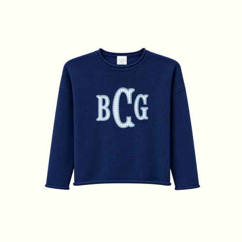 BGC Navy Blue Roller Neck Sweater