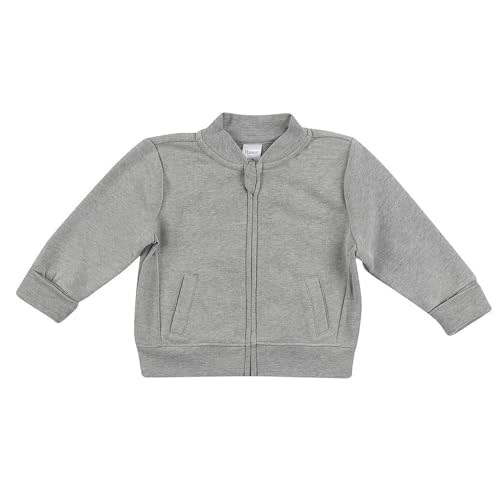Hanes unisex-baby Baby Sweatshirt, Zippin Soft 4-way Stretch Fleece Zip Up Sweatshirt Jacket, Babies and Toddlers