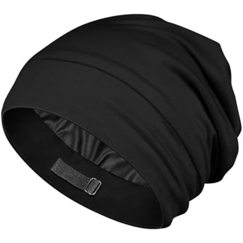 OLESILK Silk Baby Bonnet 6-12 Months: 100% Mulberry Silk & Modal, Anti-Frizz for Curly Hair, Adjustable Fit Growing Toddler