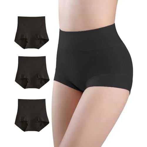 Postpartum C Section Compression Cotton Underwear High Waisted Full Coverage Panties Pack of 3