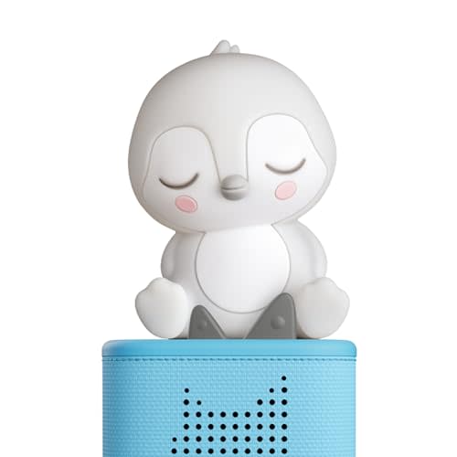 Tonies Night Light - Sleepy Penguin Audio Play Character from Sleepy Friends | Warm Glow | 140 Minutes of Beautifully Composed Melodies | Record Your Own Bedtime Stories