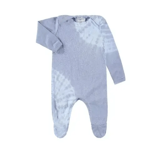 Unisex Rib Onesie in Tie Dye Color:Oat/Blue Sz: 3-6
