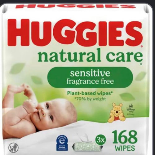 "huggies natural care wipes"