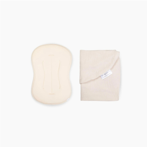 Lounger Curve + Muslin Cover Set | Natural