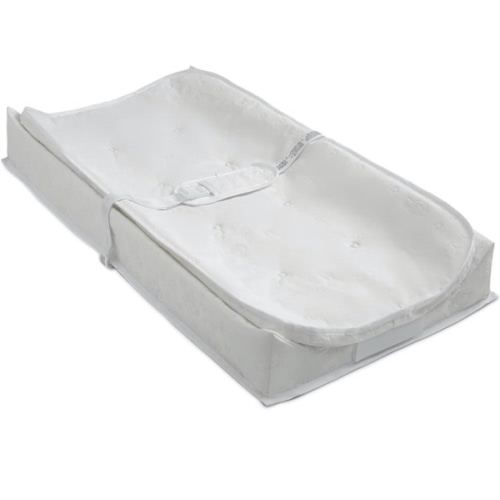 Serta Perfect Sleeper 2-in-1 Deluxe Pillow Top Changing Pad & Portable Changing Mat, White