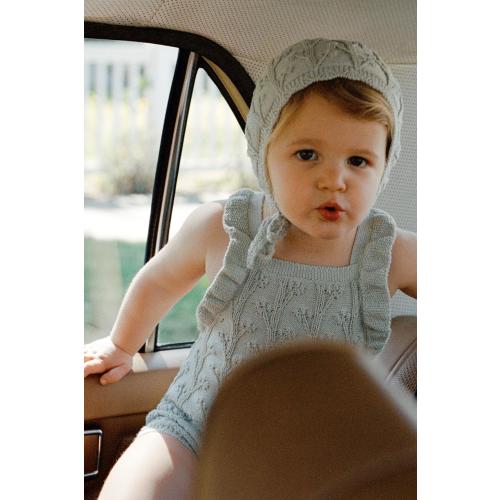 KNIT BONNET WITH LINEN - Pastel green | ZARA United States