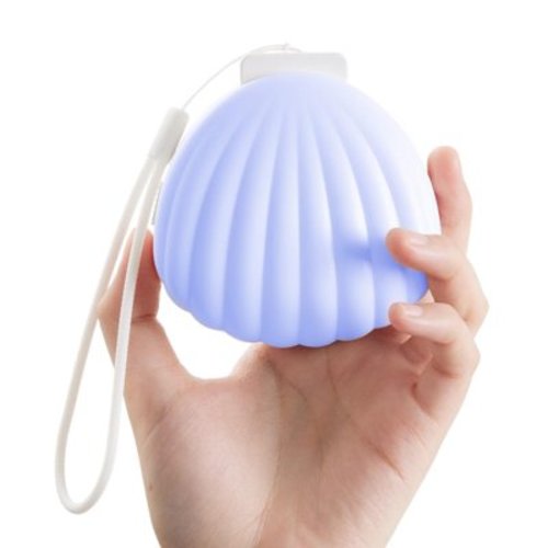 Momcozy Portable Sound Machine, Little Shell White Noise Machine with Crying Detection, 10 Soothing Sounds, Night Light, USB Rechargeable