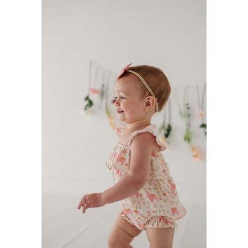 Baby Girl Gauze Bubble Romper Llamas - Babysprouts | Maisonette