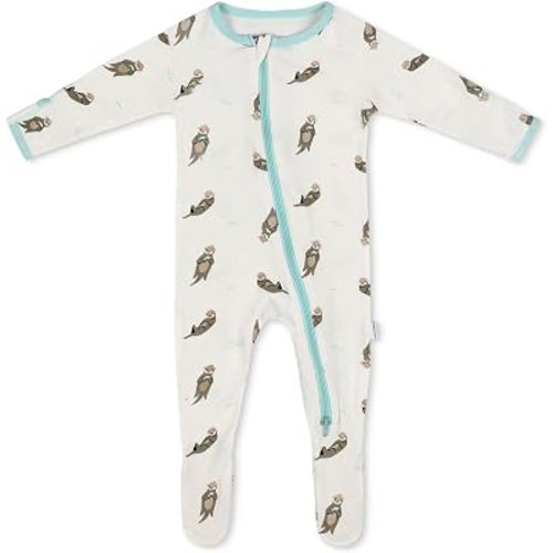 Bamboo Little Soft Baby Footie Pajamas, Baby Clothes, Newborn Sleepers, 95% Viscose and 5% Spandex, 0-24 Months