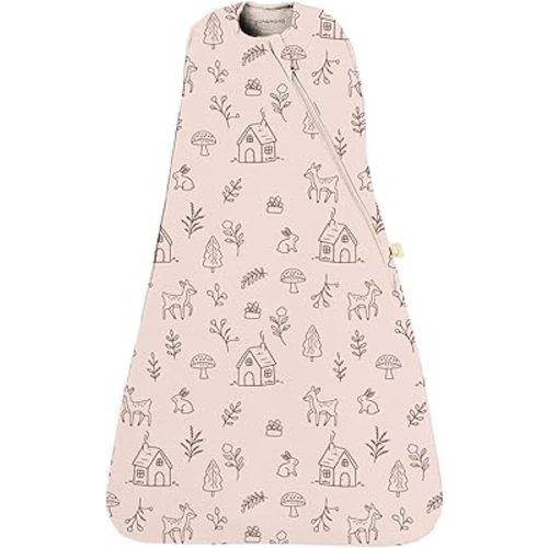 GUNAMUNA Swaddle Sleep Sack for Babies Infants and Toddlers, Easy Diaper Changes, 1.0 TOG, 0-3 Months