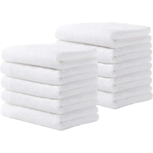 Fymlhomi Bamboo Washcloths Towel Set 10 Pack Baby Wash Cloth for Bathroom-Hotel-Spa-Kitchen Multi-Purpose Fingertip Towels and Face Cloths 10'' x 10''