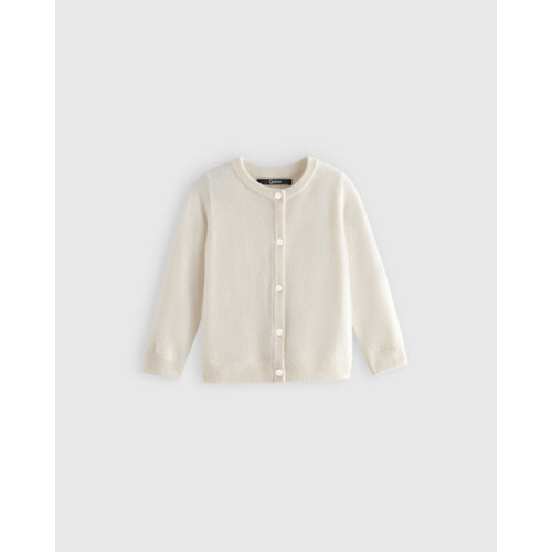 Mongolian Cashmere Cardigan - Baby in Ivory