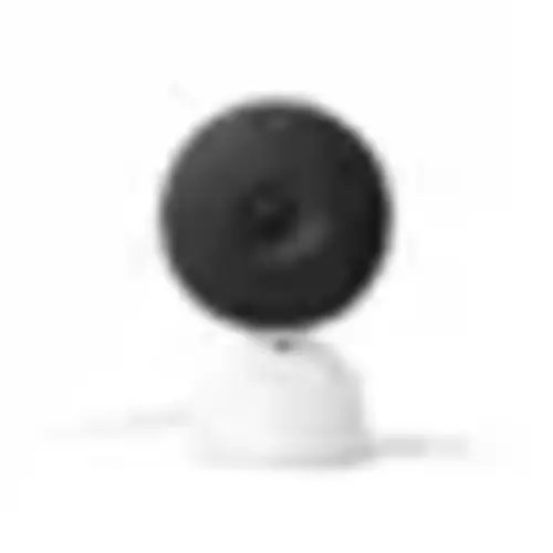 Google - Nest Cam Indoor (wired, 3rd gen) - Latest Model - 2K Video and Gemini - Hazel