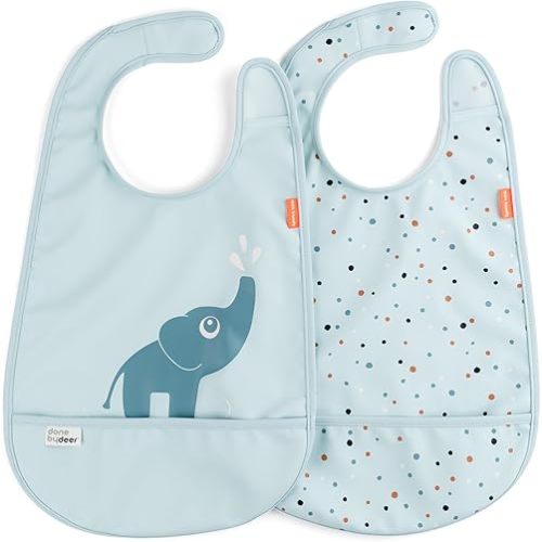Done by Deer 2 Pack Waterproof Bibs