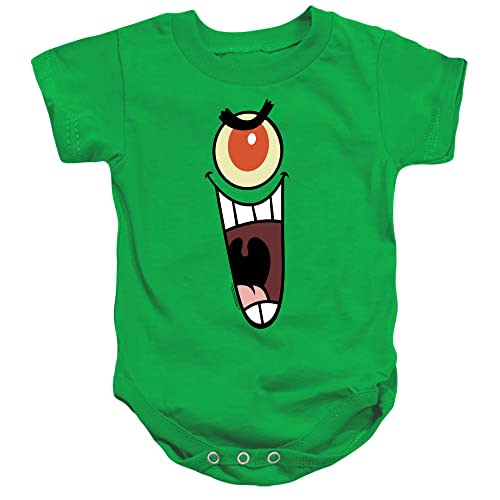 Popfunk Spongebob Plankton Sinister Face Infant Baby Boys & Girls Onesie Snapsuit