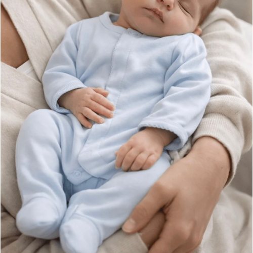 Baby Boy Blue Footie - Magnolia Baby Pima Cotton