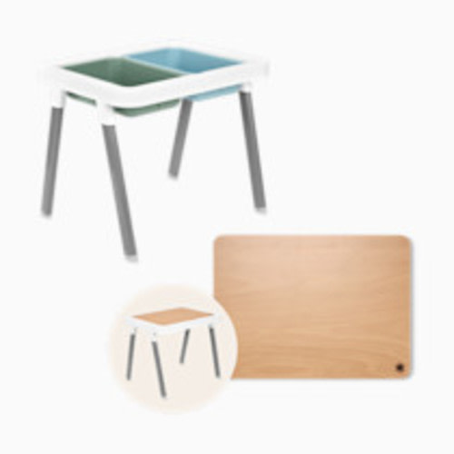 Skip Hop Discoverosity Montessori 3-in-1 Toddler Sensory Table and Wood Table Top