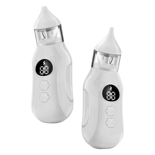 Rechargeable Baby Nose Suction Device, Electric Nasal Aspirator with 9 Suction Modes and 2 Silicone Tips, Gentle Yet Powerful Snot Booger Mucus Remover for Newborn, Infant & Toddler, Safe & Ea