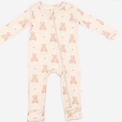 Zippered Romper (Teddy) – Snuggle & Slumber