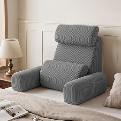 Blissful Diary Reading Pillow with Adjustable Neck & Lumbar Support, 19"