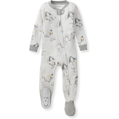 Burt's Bees Baby baby-boys Sleeper Pjs, 100% Organic Cotton, One-piece Footie, Zip Up Jumpsuit, Snug Fit Pajamas