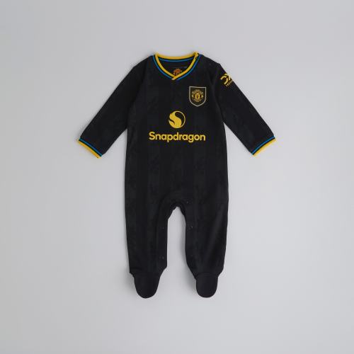 Manchester United Baby Third Sleepsuit Black