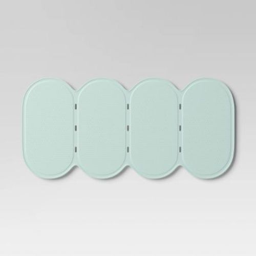 Kids' Bath Mat Bubble Teal - Pillowfort™: Midweight Circular Bath Rug for Kids Bathroom, 1'2"x2'4", Rubber Backing