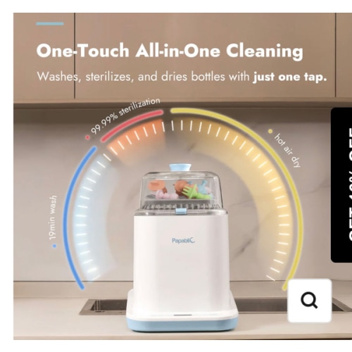 Baby Bottle Washer Sterilizer and Dryer All in One Bottle Cleaner