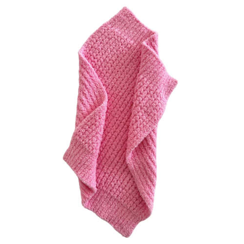 Phufy® Bliss Waffle Mini Blanket, Cotton Candy Pink