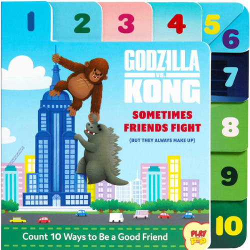 Godzilla vs. Kong: Sometimes Friends Fight: (But They Always Make Up) (Friendship Books for Kids, Kindness Books, Counting Books, Pop Culture Board Books, PlayPop)