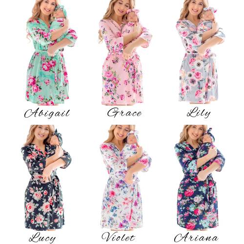 Labor and Delivery Gown Matching Baby Set Labor and Delivery Gown and Robe Labor and Delivery Gown and Matching Swaddle Set Birthing Gown