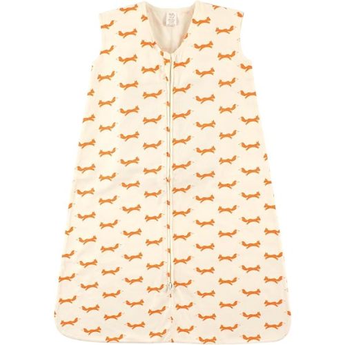 Touched by Nature Unisex Baby Organic Cotton Sleeveless Wearable Sleeping Bag, Sack, Blanket, Fox, 12-18 Months