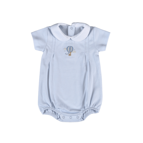 Blue Giraffe in the Sky Hand Embroidered Bubble