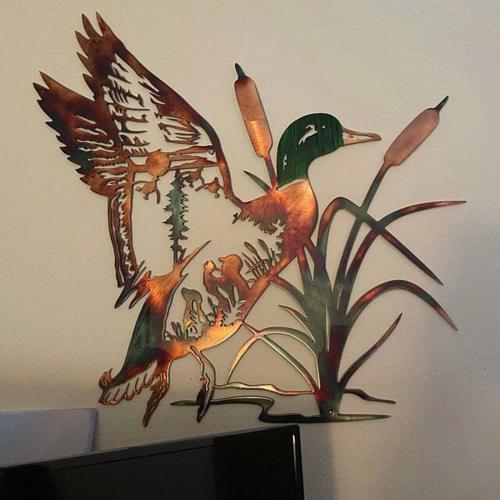 Elk Shoulder Up Metal Wall Art Decorations,Retro Duck Wall Art Metal Inspirational Ornaments Hollowed Out Farmhouse Rustic Wall Decor Hanging for Home Living Room Bedroom (F) - Google Search